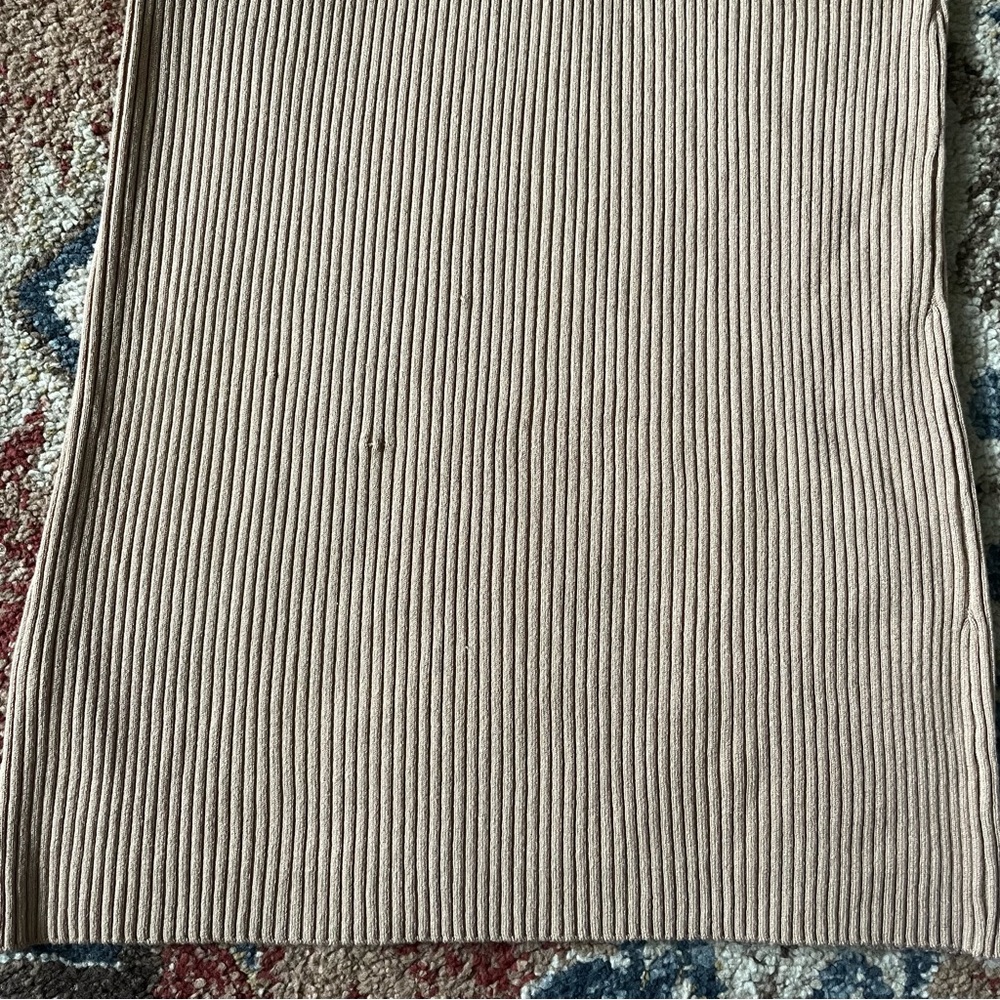 Nasty Gal Taupe Two Piece Sweater Skirt Set, Size 10 - Picture 7 of 7